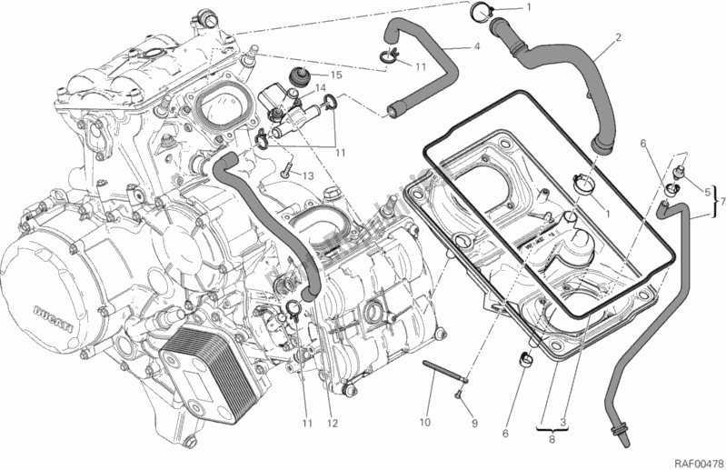 Wszystkie części do Wlot Powietrza - Odpowietrznik Oleju Ducati Superbike 1199 Panigale S ABS 2013